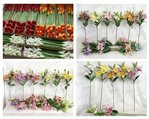 Kunstige liljearrangementer for moderne hjem - elegante faux liljeinnredning ideer