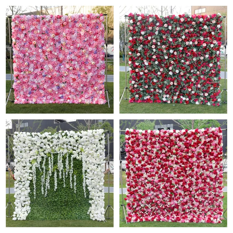 Kunstig blomstervegg