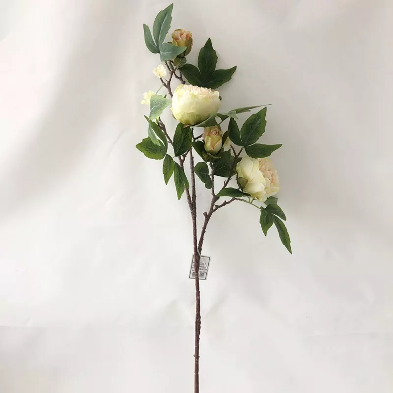Kunstige peony silkeblomster