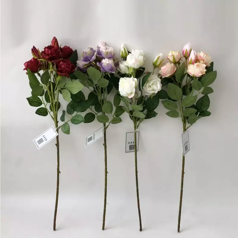 buy silk red rose bouquet for proposal night decor