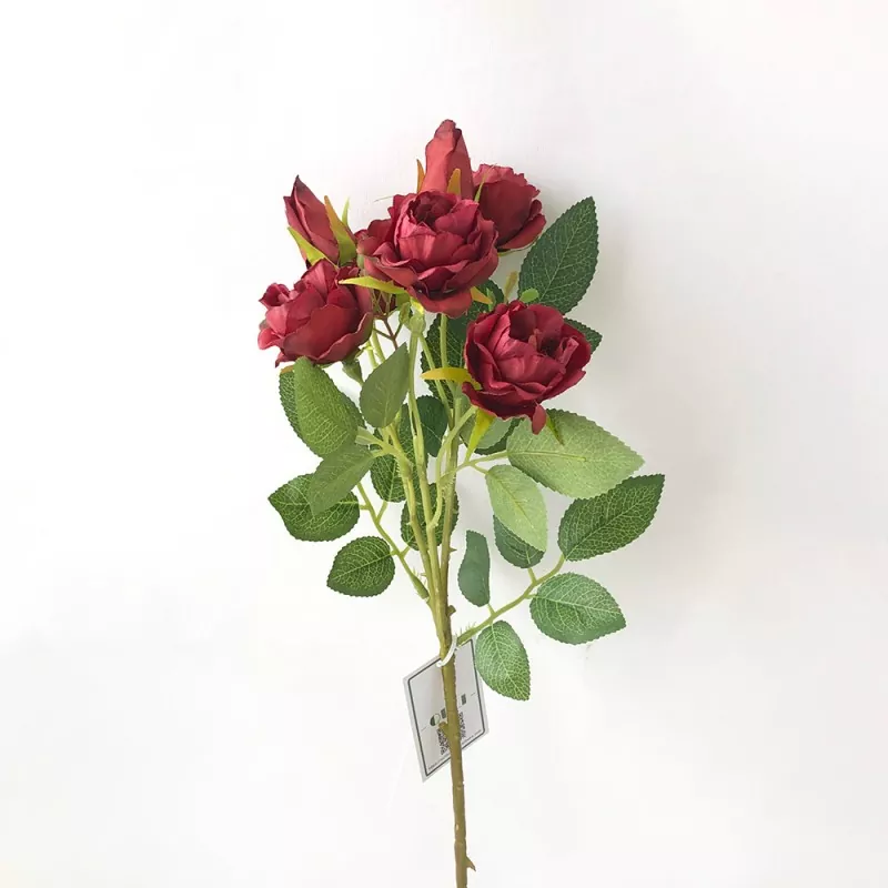 purple artificial rose flowers for backdrop and wall display
