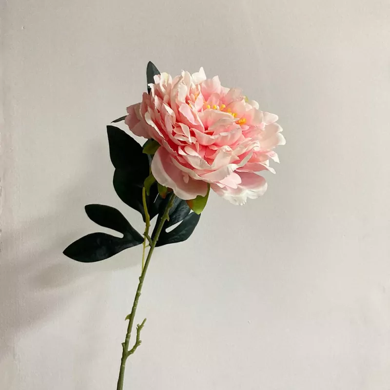 Lang singel stilk falske peony